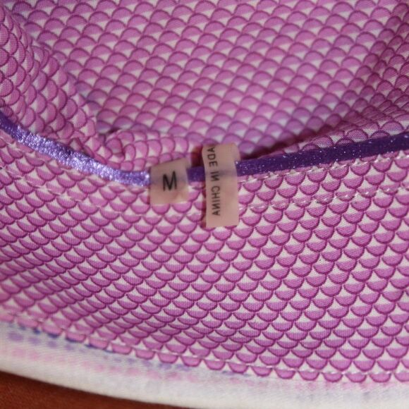 Bugatchi Pink & White Shaped Fit Button Down Collared Dress Shirts Men Size M - Picture 7 of 12